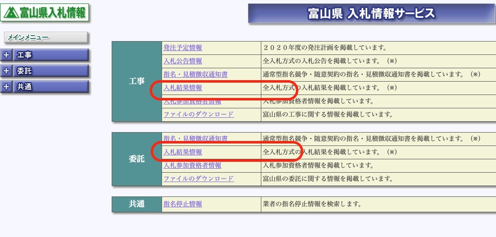 富山県の入札の傾向をつかむには？